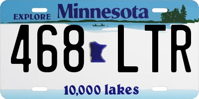 MN license plate 468LTR