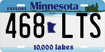 MN license plate 468LTS