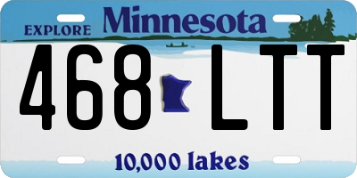 MN license plate 468LTT