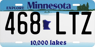 MN license plate 468LTZ