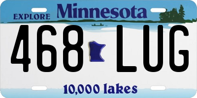 MN license plate 468LUG