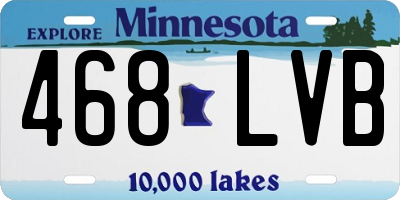 MN license plate 468LVB