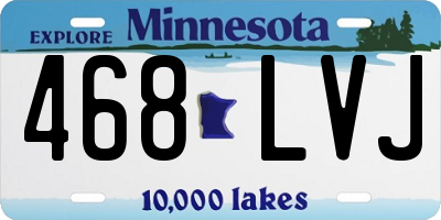 MN license plate 468LVJ