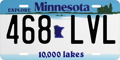 MN license plate 468LVL