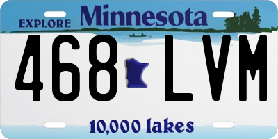 MN license plate 468LVM