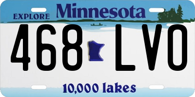 MN license plate 468LVO