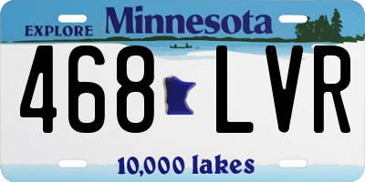 MN license plate 468LVR