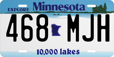 MN license plate 468MJH