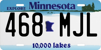 MN license plate 468MJL