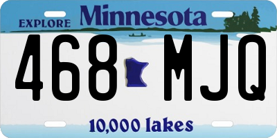 MN license plate 468MJQ