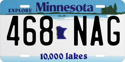 MN license plate 468NAG