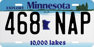 MN license plate 468NAP