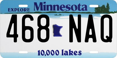 MN license plate 468NAQ