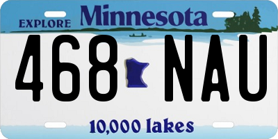 MN license plate 468NAU