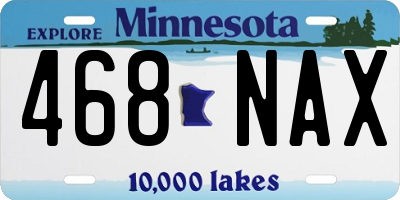 MN license plate 468NAX