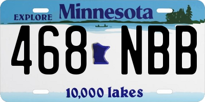 MN license plate 468NBB