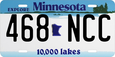 MN license plate 468NCC