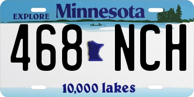 MN license plate 468NCH