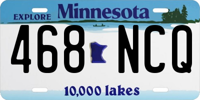 MN license plate 468NCQ