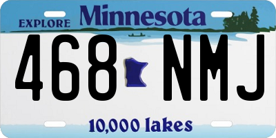 MN license plate 468NMJ