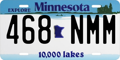 MN license plate 468NMM