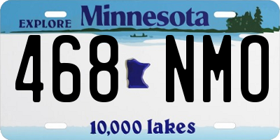 MN license plate 468NMO