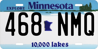 MN license plate 468NMQ