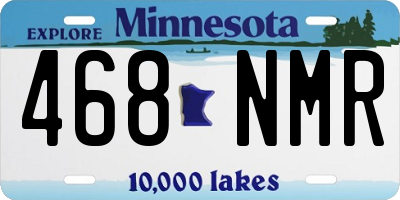 MN license plate 468NMR