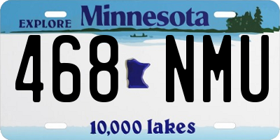 MN license plate 468NMU
