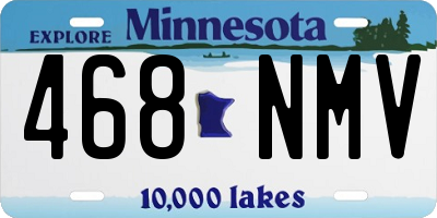 MN license plate 468NMV