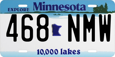 MN license plate 468NMW