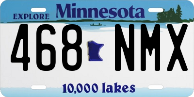MN license plate 468NMX