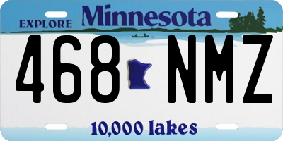 MN license plate 468NMZ