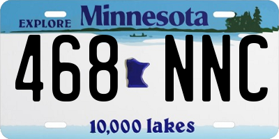 MN license plate 468NNC
