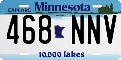 MN license plate 468NNV