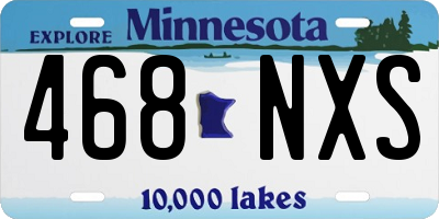MN license plate 468NXS