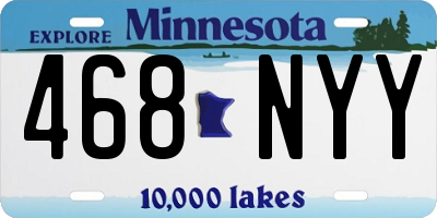 MN license plate 468NYY