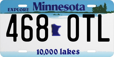 MN license plate 468OTL