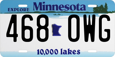 MN license plate 468OWG