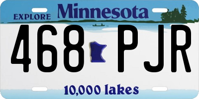 MN license plate 468PJR