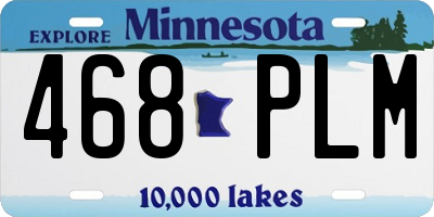 MN license plate 468PLM