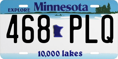 MN license plate 468PLQ