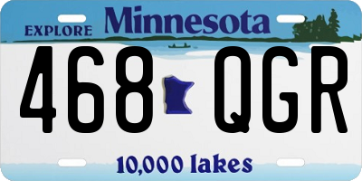 MN license plate 468QGR