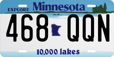 MN license plate 468QQN