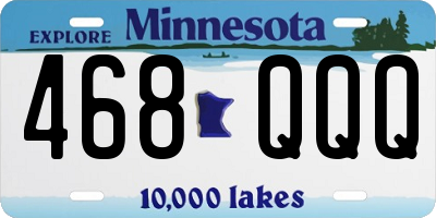 MN license plate 468QQQ