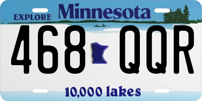 MN license plate 468QQR