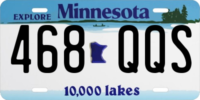 MN license plate 468QQS
