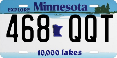 MN license plate 468QQT
