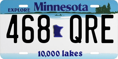 MN license plate 468QRE