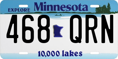 MN license plate 468QRN